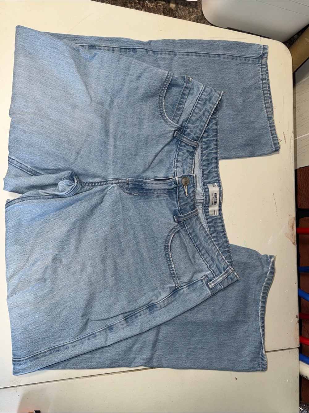Hollister Light Wash Low Rise Baggy Women's Jeans